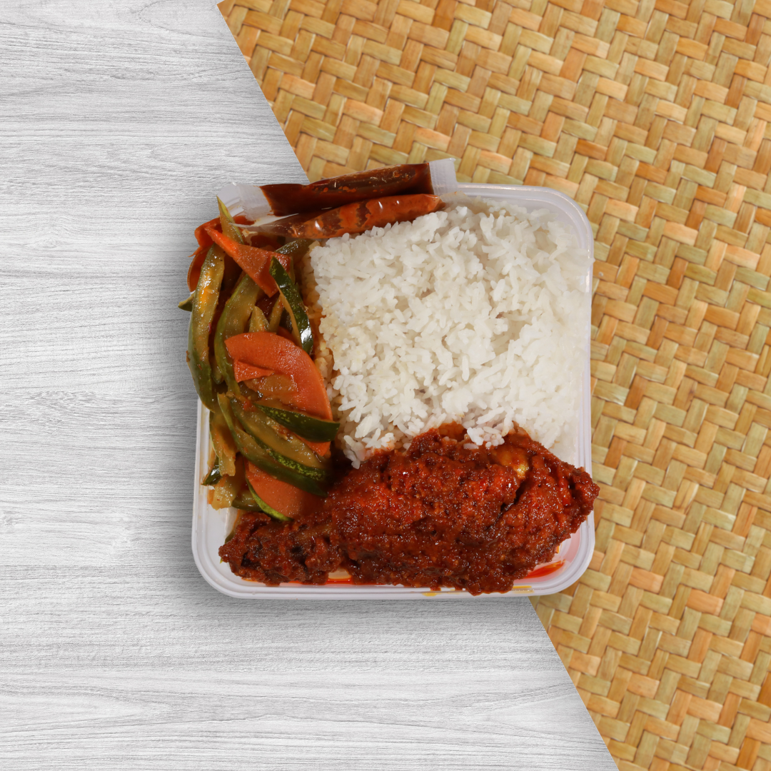 Nasi with Ayam Masak Merah