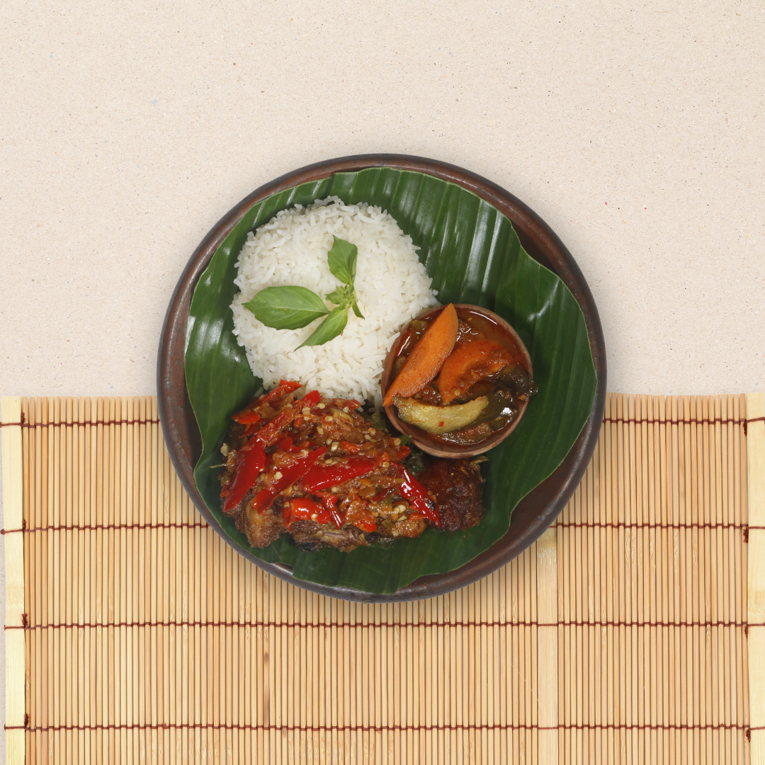 Nasi with Ayam Sambal Belado